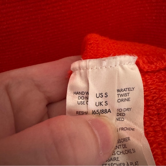 Free People Oversized Orangish-Red Mock Neck Sweater - Picture 13 of 16